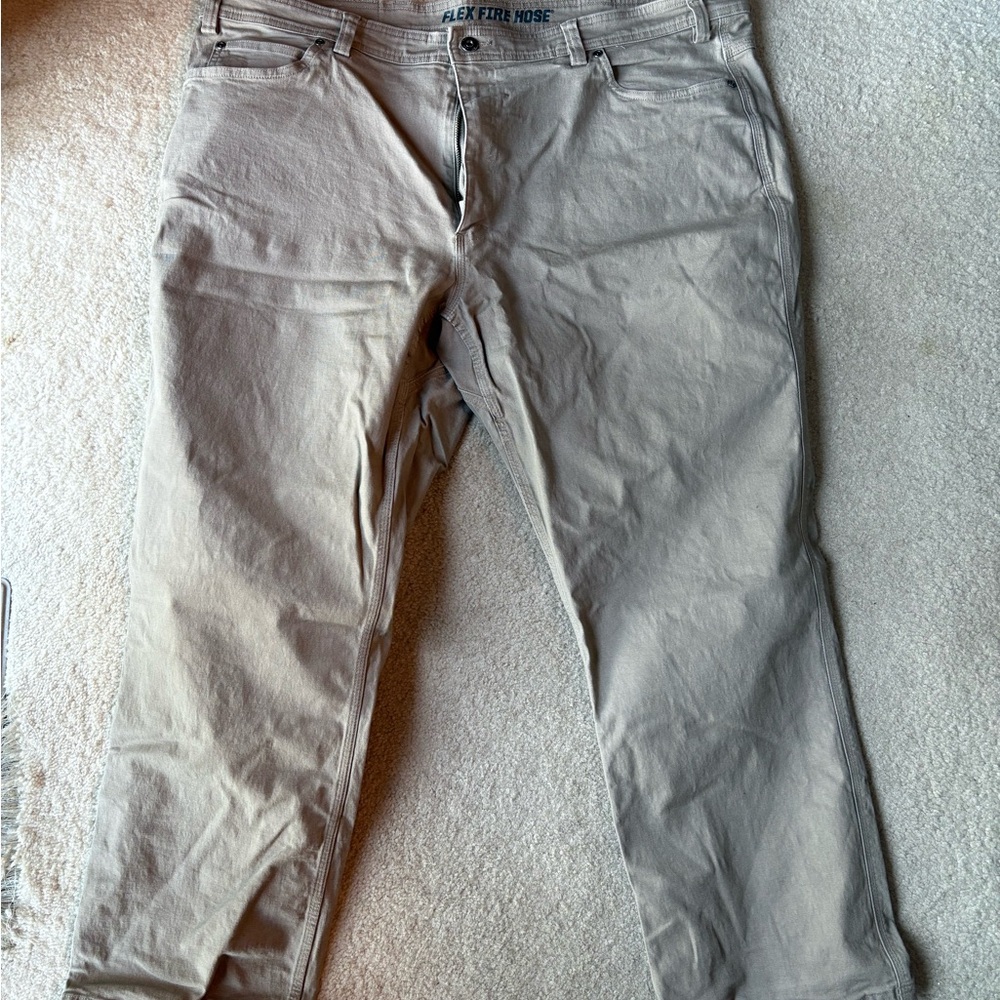 Flex Fire Hose Beige Straight-Leg Jeans